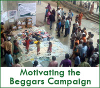 Motivating the beggars to stop begging and start working